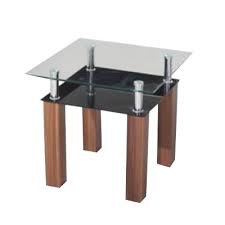tempered glass table top clear black