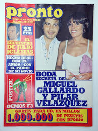 Pilar velázquez (born 13 february 1946) is a spanish actress. Pronto Revista 320 Miguel Gallardo Pilar Vela Sold At Auction 111257768