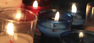 ritual candle burns