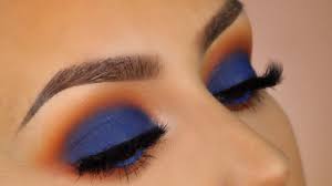 smokey blue eyeshadow tutorial l mac