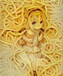 Anime Noodles | Ostagram Spaghetti Mashups | Pasta art, Noodle art, Anime  funny