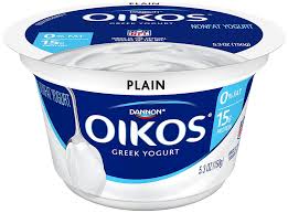 Dannon Oikos Greek Nonfat Yogurt Plain 5 3 Ounce Nonfat
