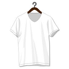 blank white v neck t shirt for template