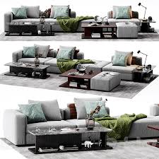 molteni c albert sofa sofa 3d model