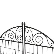 black steel fence gate 860442