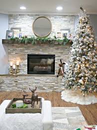 Diy Stacked Stone Fireplace Reveal And