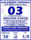 Gambar kalender tanggalan angka togel