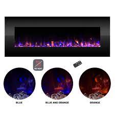electric fireplace wall mounted color