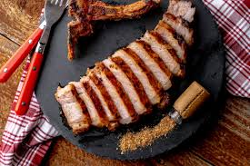 grilled bone in thick cut pork chops