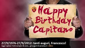 Un augurio davvero speciale per l'undicesimo compleanno con maglia personalizzata scudetto roma. Tanti Auguri Capitano La Roma Festeggia Il Compleanno Di Totti