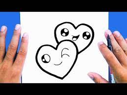 how to draw a cute couple heart