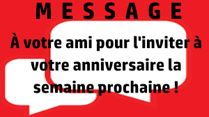 message to your friend in french
