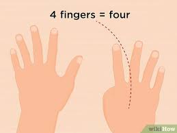 your fingers to do the 9s times tables