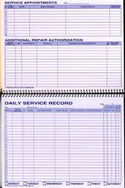 Daily Service Record Book Coil Bound