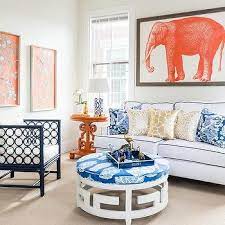 orange and blue living room design ideas