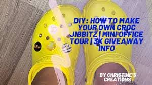 Charms to fit croc shoes #8. Diy How To Make Croc Jibbitz Mini Office Tour 3k Giveaway Info Youtube