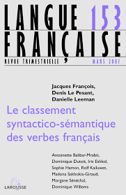 Présentation de la classification des Verbes Français de Jean Dubois et  Françoise Dubois-Charlier | Cairn.info