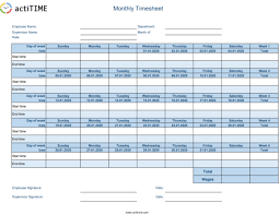 best 8 timesheet templates to track
