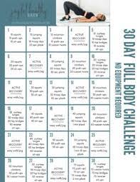 Full 30 Day Workout Challenge