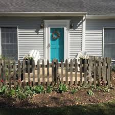 It was a nice front door…just a little typical and expected. Gray House No Shutters Turquoise Door White House Black Shutters