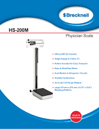 brecknell hs 200m physician scale