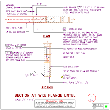Ma03 0 Wf Steel Lintel Details For 8