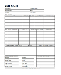20 call sheet pdf word apple pages