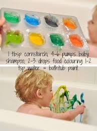 So more than the time of day, what's important is to bathe her at a time that fits her schedule and in a. Bathtub Paints Easy Way To Make Paints To Make Bath Time Fun Please Save And Please Like Toddler Activities Infant Activities Cool Baby Stuff