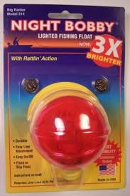 Red Rieadco Corp 2 1 4 Night Time Fishing Bobber Light Up Led Bobby Ice Fish Equipment Slip Float