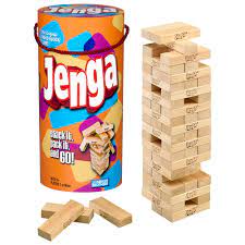 Hasbro Jenga Game 木质积木堆叠塔6岁及以上儿童游戏- 玩具- 亚马逊中国