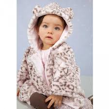 Absorba Baby Girls Pink Fur Leopard