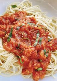 capellini pomodoro pasta with fresh