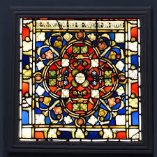 1 Antique Stained Glass For