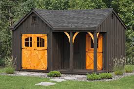 4' porches and a fully customizable the retreat buildings are sheds with porches, built from our premier highwall shed style. Kauffman Woodworks All American Wholesalers