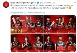 One of the major highlights of the whole auction event was royal challengers. Ipl 2021 Rcb Retained 12 Star Players Including Kohli Siraj Know Who Was Out Informalnewz