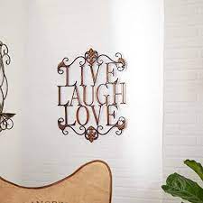 Live Laugh Love Modern Abstract Metal