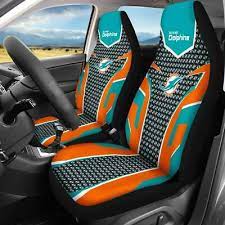 Us Miami Dolphins Front Car Seat Covers