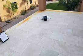unsightly travertine rust stains