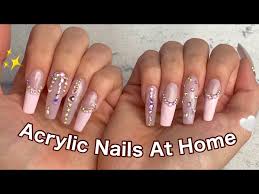 doing my own acrylic nails at home