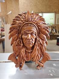 Native American Wood Sculpture Wood