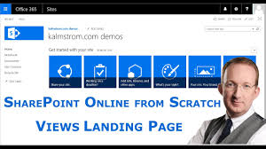 create a sharepoint landing page a