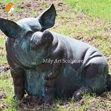Custom Outdoor Decoration Bronze Pig