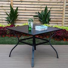 Metal Square Patio Outdoor Dining Set