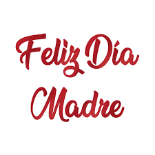 Cod. 4- Letrero Cursivo Feliz dia Madre Rojo – Confetti Colombia