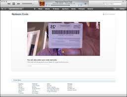use camera to redeem itunes gift card