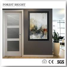 3 Panel Glass Interior Door