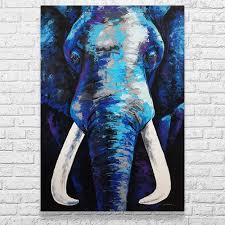 Beautiful Blue Elephant Painting