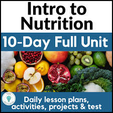food and nutrition lesson plans for
