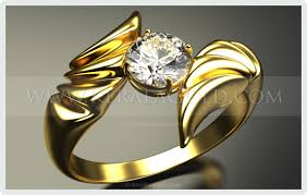kerala gold jewellery design ring 23
