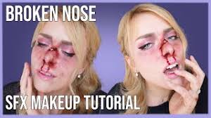 quick easy broken nose sfx makeup